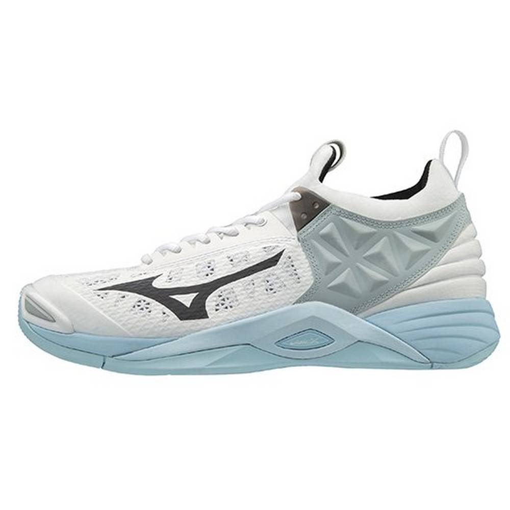 Zapatillas Voleibol Mizuno Wave Momentum Mujer Blancas/Azules Ofertas AWSC-14327